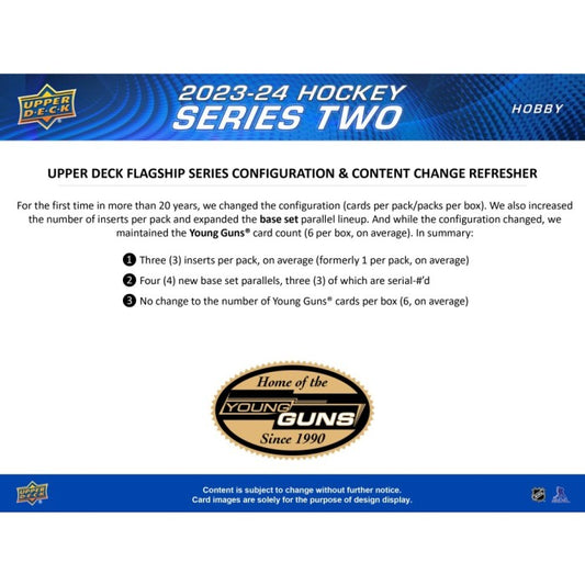 2023-24 Upper Deck Series 2 Hockey Hobby Box