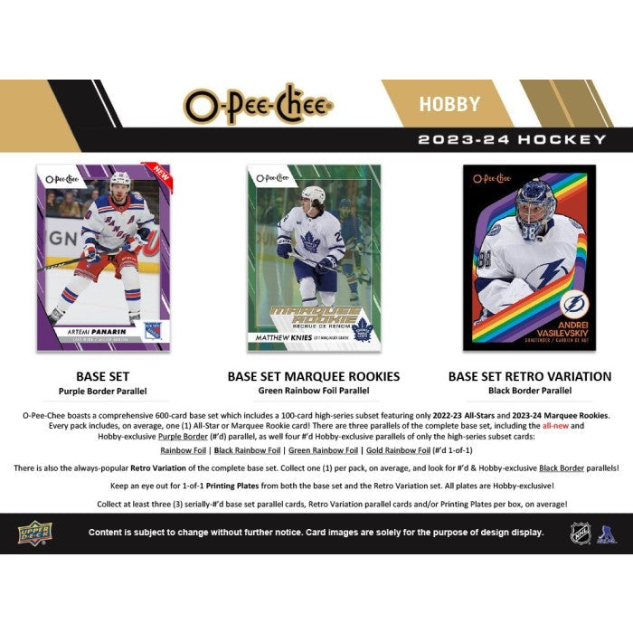 2023-24 O-Pee-Chee Hockey Hobby 16 Box Case