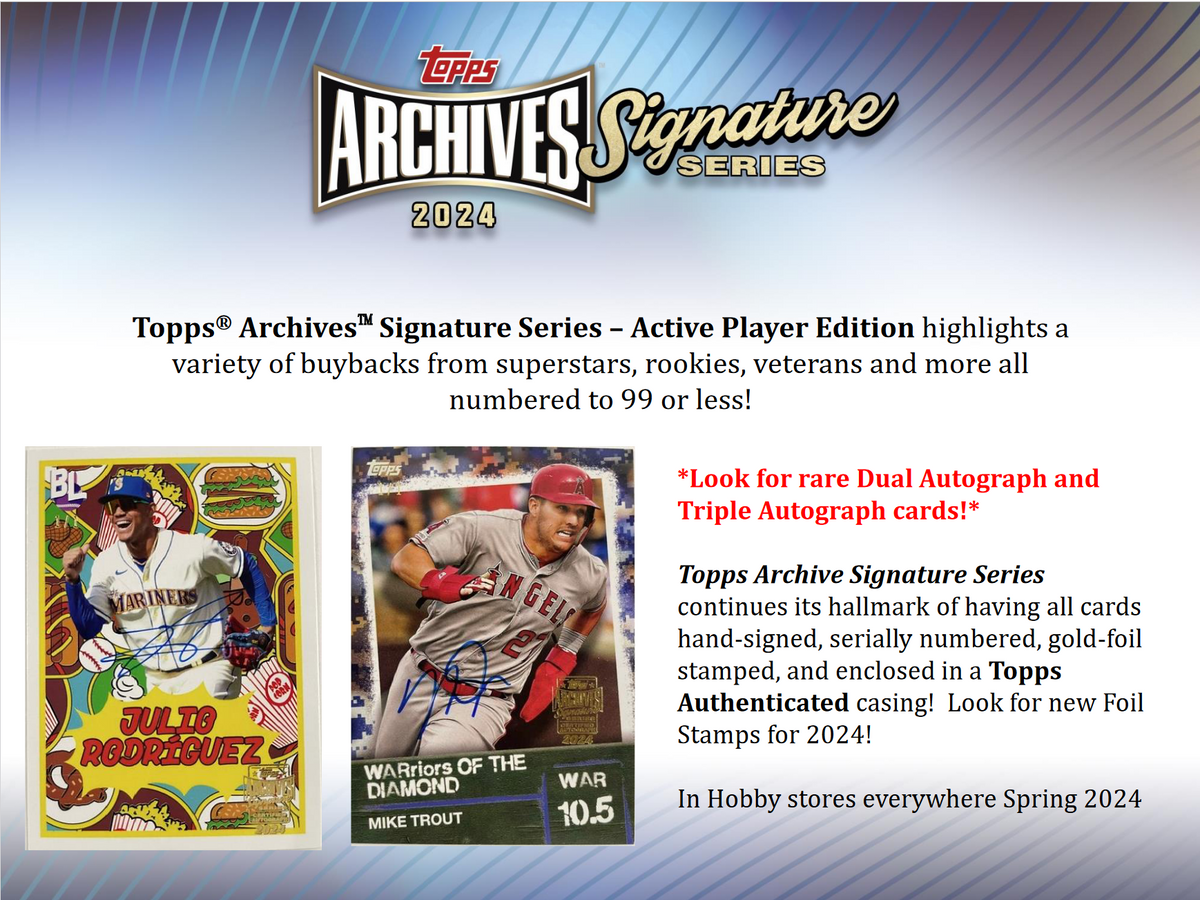 2024 Topps Archives Signature Series Baseball Box