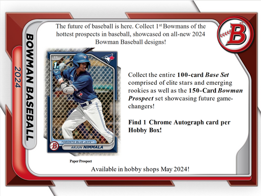 2024 Bowman Baseball Hobby Box