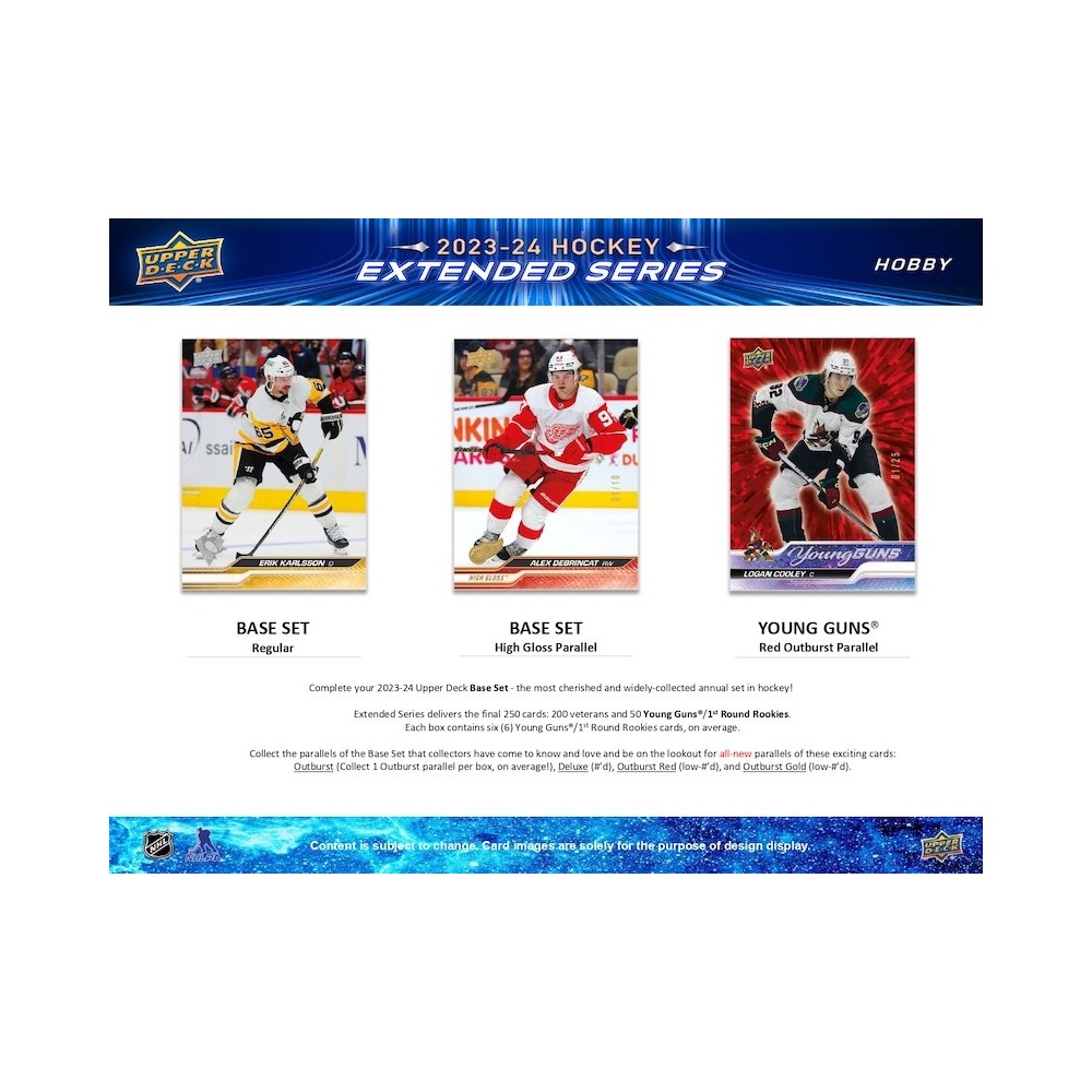 2023-24 Upper Deck Extended Series Hockey Hobby 12 Box Case