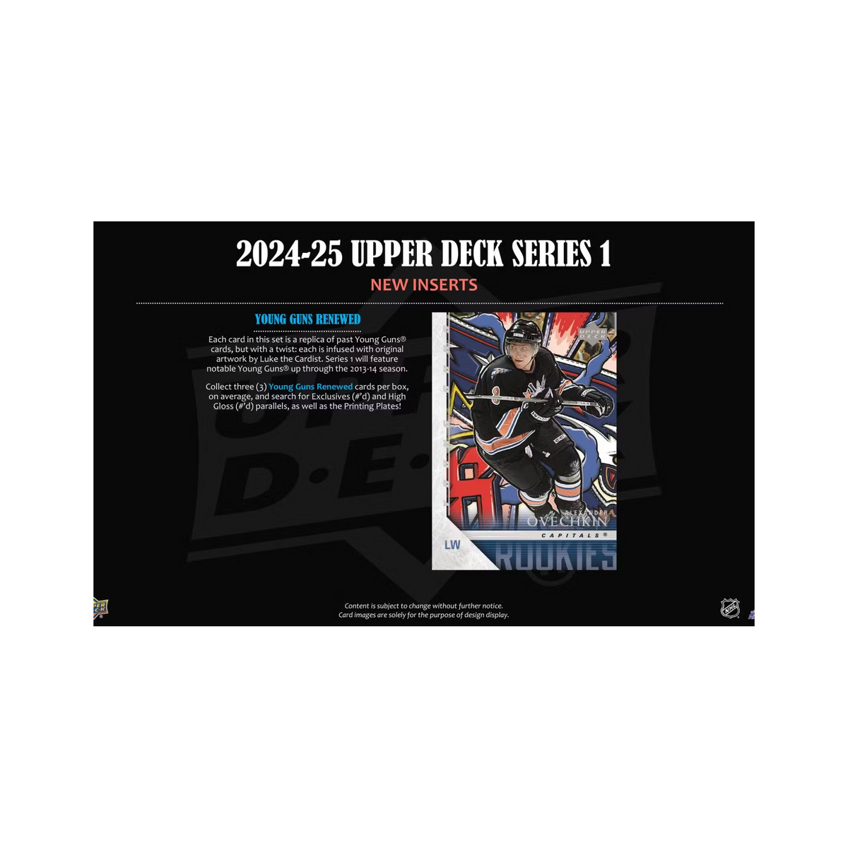 2024-25 Upper Deck Series 1 Hockey Hobby 12 Box Case
