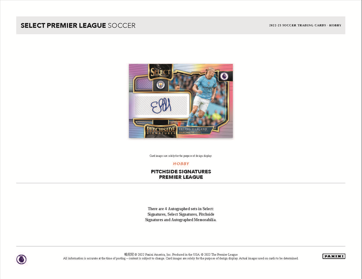 2022-23 Panini Select Premier League Soccer Hobby 12 Box Case