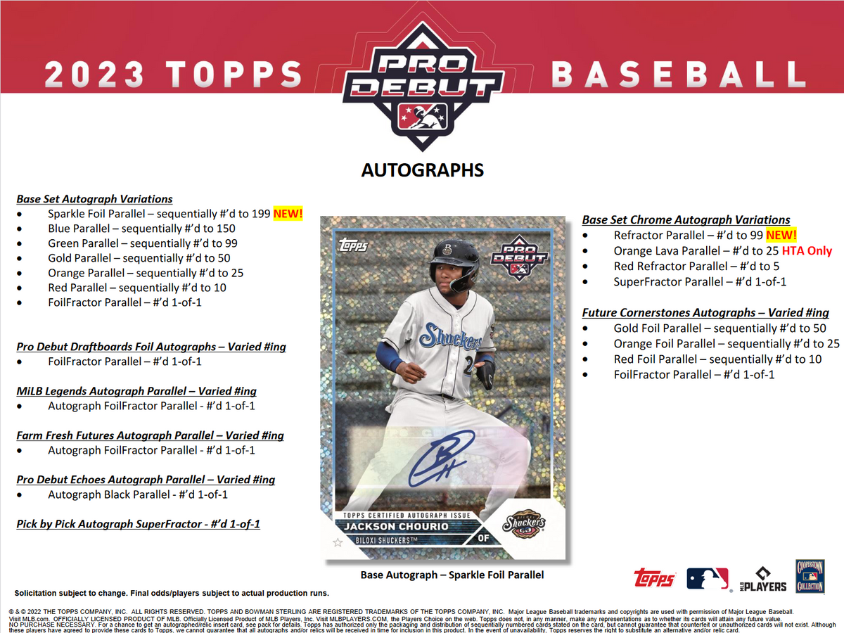 2023 Topps Pro Debut Baseball Jumbo 8 Box Case