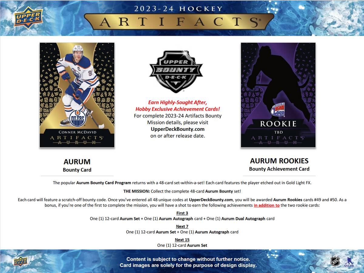 2023-24 Upper Deck Artifacts Hockey Hobby Box