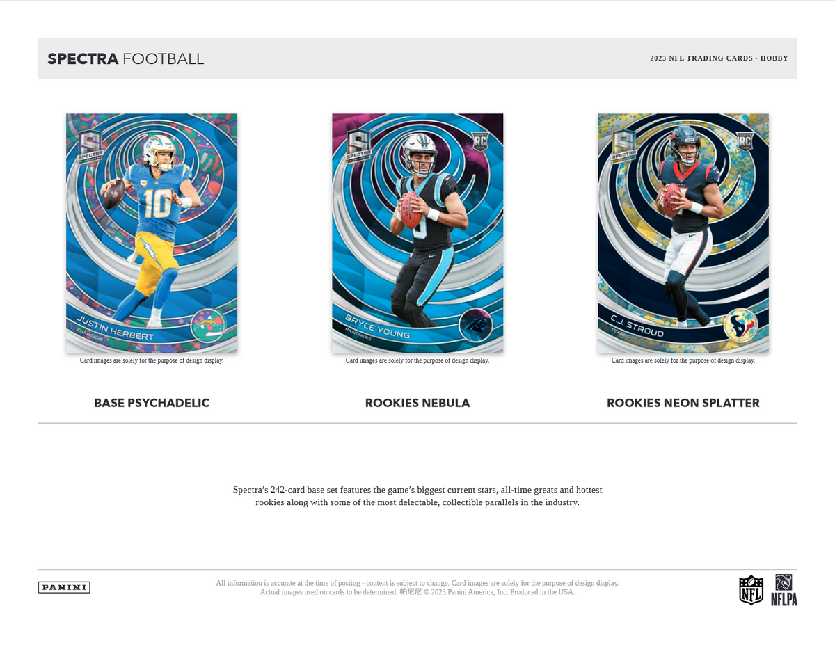2023 Panini Spectra Football Hobby 8 Box Case