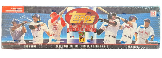 2001 Topps MLB Complete Set Series 1 & 2 w/ 790 Cards Hobby Box